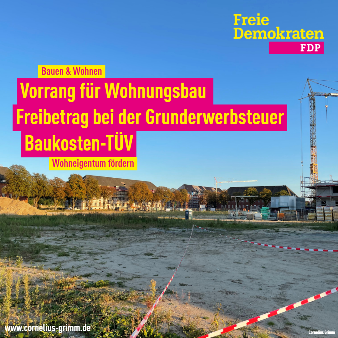 Vorrang für Wohungsbau