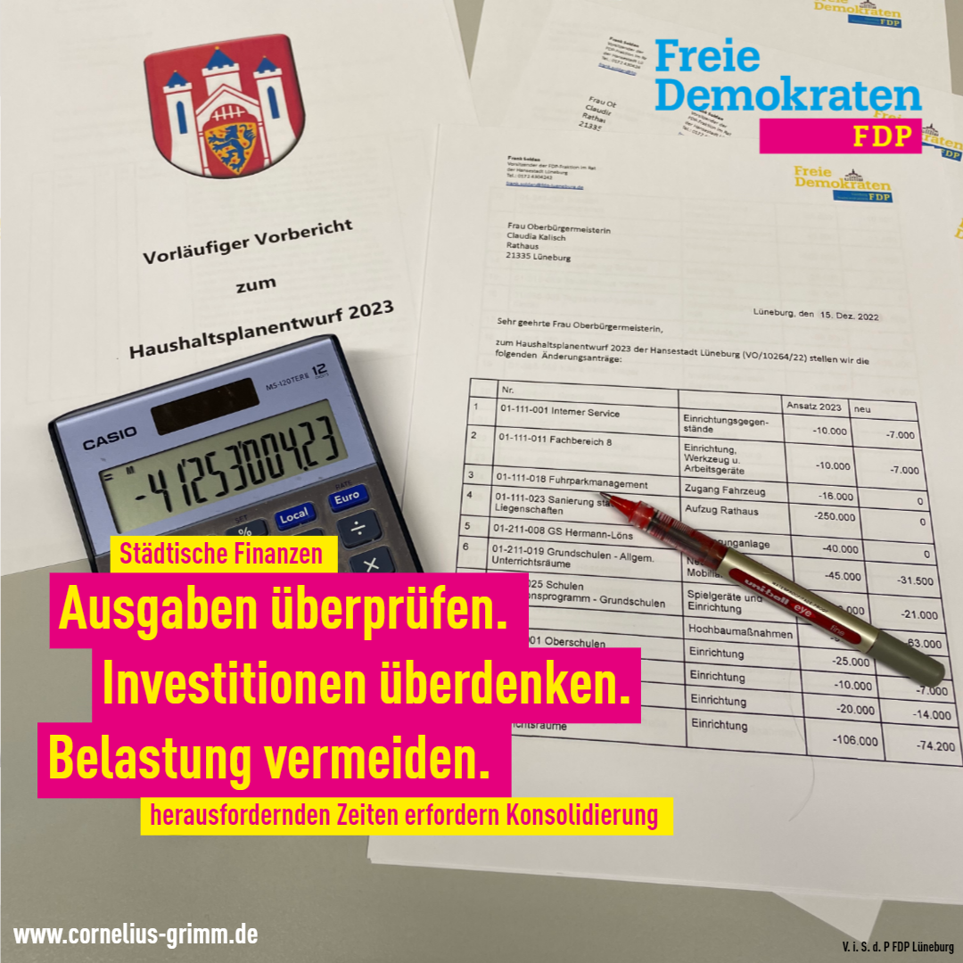 Investitionen zurückstellen.